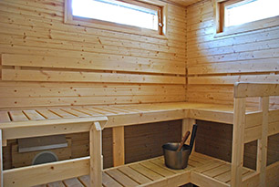 Villa Onnelan saunan lauteet